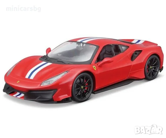 Метални колички Ferrari 488 Pista – 1:24