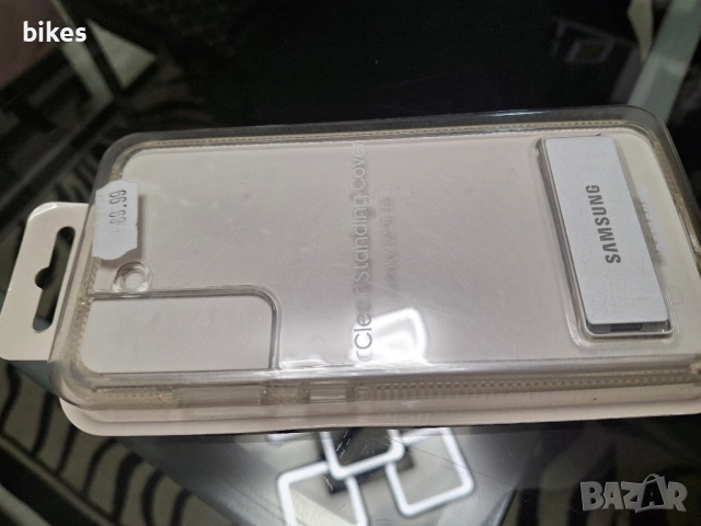 оригинален Кейс за Samsung Galaxy S21 FE стоящ капак прозрачен, снимка 2 - Калъфи, кейсове - 52229163