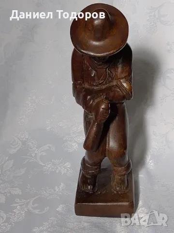 Масивна Дървена Фигура , Статуетка - Каубой, снимка 7 - Статуетки - 48242759