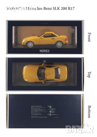 B66040713,умален модел die-cast Mercedes SLK 200 Roadster R170 (1996-2000)1:18, снимка 5 - Колекции - 52352212