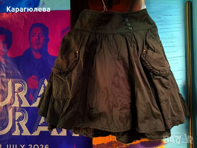 Diesel steampunk мини пола с джобове, размер 10 (XS/S)