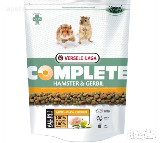 Hamster complete 500 гр. - пълноценна храна за хамстери, снимка 1 - Хамстери - 44595311