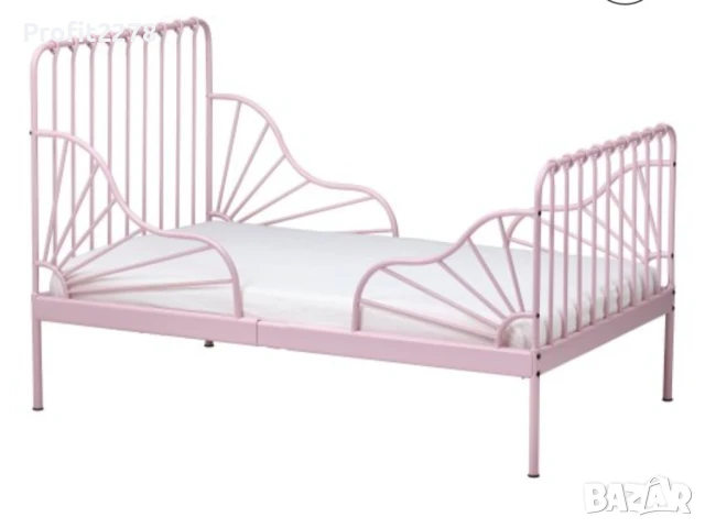 Детско легло с подматрачна рамка, 80x200 см РАЗЛИЧНИ ЦВЕТОВЕ-БЯЛО,ЧЕРНО,РОЗОВО , снимка 2 - Мебели за детската стая - 51318685