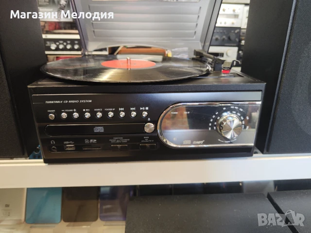 Аудиосистема с грамофон с радио, диск, касета, usb и памет карта Model - TCD-983WEC с две тонколони., снимка 6 - Аудиосистеми - 50783928