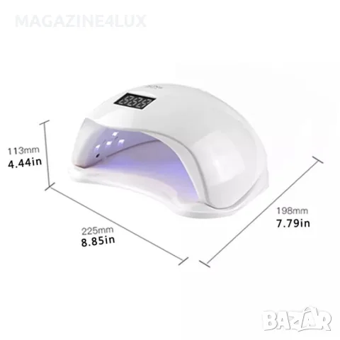 Елегантна и компактна UV LED лампа за нокти SUN5 с висока мощност-48W, снимка 4 - Продукти за маникюр - 55904957