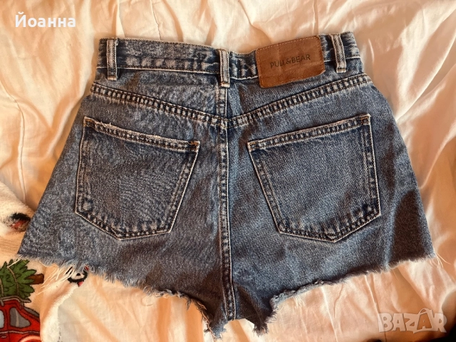 Дамски къси дънкови панталони, снимка 2 - Къси панталони и бермуди - 51658824