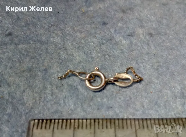 СТАРА СРЕБЪРНА ЗАКОПЧАЛКА За КОЛИЕ ВЕРИЖКА ГРИВНА СРЕБРО 925 ITALY КАРАБИНКА За СИНДЖИРЧЕ 49894, снимка 4 - Други - 49147701