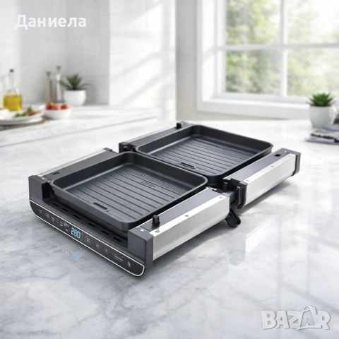 Мултифункционален уред за готвене 4 в 81, Oliver Voltz, 1700W, Тостер, Грил/Парти грил, Фурна, BBQ, снимка 3 - Тостери - 53416499