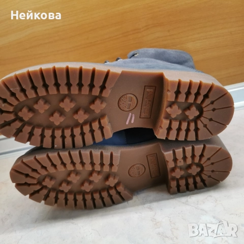 Дамски ботуши Timberland Jayne Waterproof Fleece Fold-Down, тъмносиви 37 , снимка 5 - Дамски ботуши - 52478187