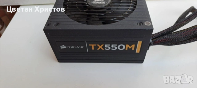 Захранване Corsair TX550M 80Gold, снимка 6 - Захранвания и кутии - 53065341
