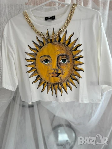 тениска кроп модел 