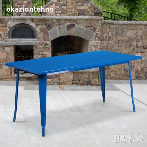 Метална стабилна маса Flash Furniture плот 84 /153