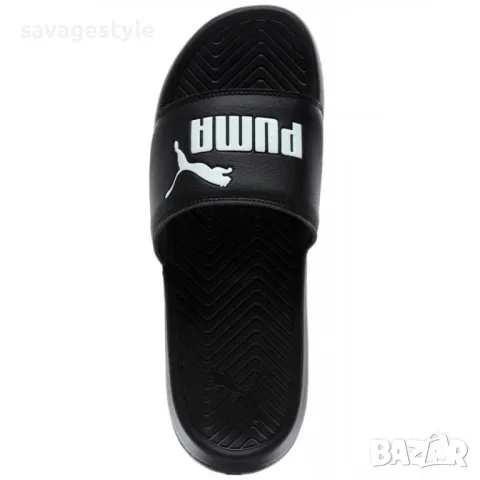 Джапанки PUMA Popcat Unisex Slides Black/White, снимка 3 - Сандали - 46589248