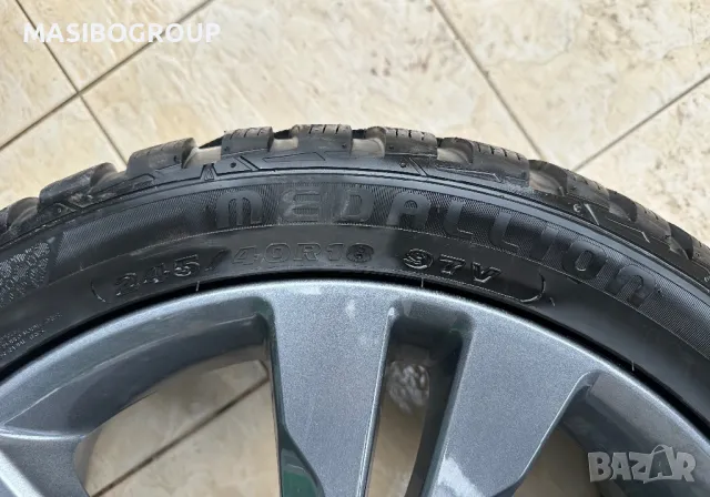 Алуминиеви джанти 7,5Jx18” за Мерцедес Mercedes със зимни гуми 245/40/18”  245/45/18”, снимка 7 - Гуми и джанти - 49405775