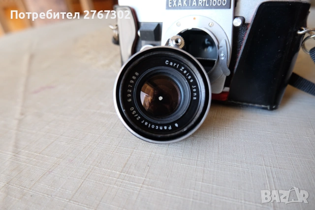 Exakta RTL1000 TTL PRISM & Zeiss Pancolar 50mm f2. EXA Mount, снимка 5 - Фотоапарати - 53810135