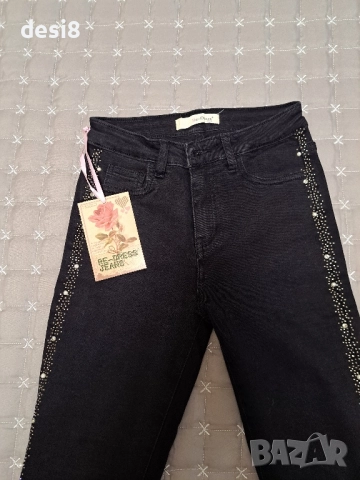 Нови дънки с перли и камъчета