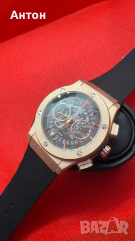 Мъжки часовник Hublot с автоматичен механизъм, снимка 7 - Мъжки - 50988439