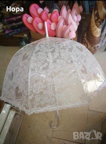 Бял силиконов чадър