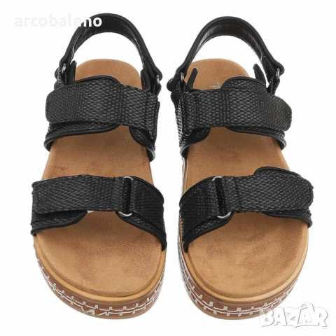 Дамски сандали на танкетка, 3цвята , снимка 10 - Сандали - 50921393