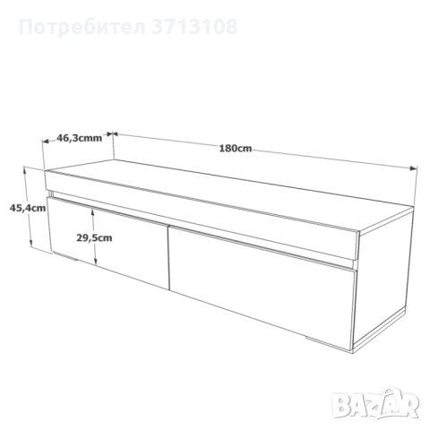 ТВ Шкаф FUTURE2, снимка 4 - Шкафове - 41902173