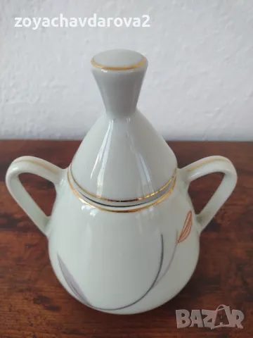 БЪЛГАРСКА ПОРЦЕЛАНОВА ЗАХАРНИЦА ОТ СЕРВИЗ, снимка 2 - Аксесоари за кухня - 49003430