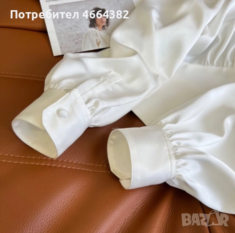 Ризка YSL от сатен, снимка 3 - Ризи - 52587654