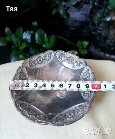 Посребрени каничка и малки фруктиери, снимка 8 - Антикварни и старинни предмети - 52844755