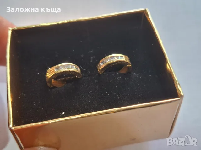 Дамски златни обеци със сертификат - 1,30 гр. / 585 / 14К, снимка 4 - Обеци - 55990731