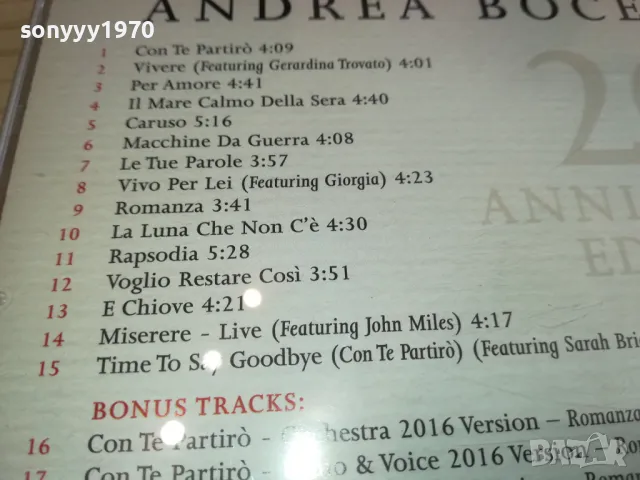 ANDREA BOCELLI CD 1903251616, снимка 11 - CD дискове - 49559878