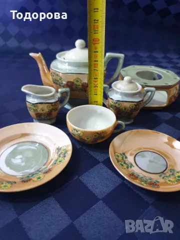 Седефен порцеланов миниатюрен сервиз, снимка 3 - Сервизи - 49026918