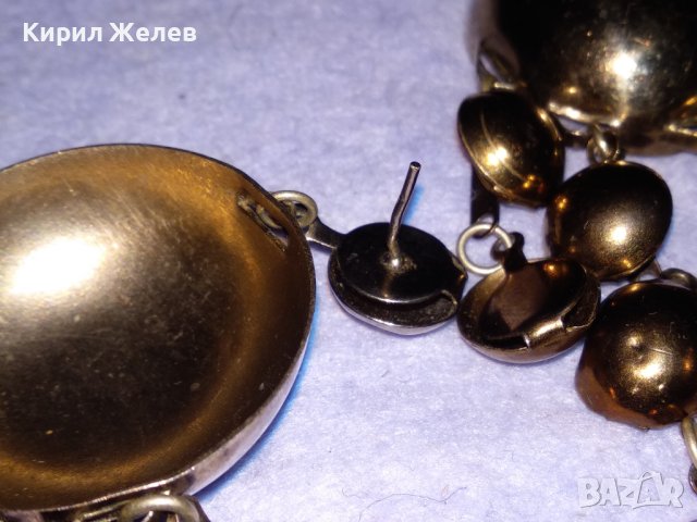 ЗЛАТИСТИ АРТИСТИЧНИ МЕСИНГОВИ ВИНТИДЖ АРТ ОБЕЦИ 38717 , снимка 10 - Обеци - 41761501