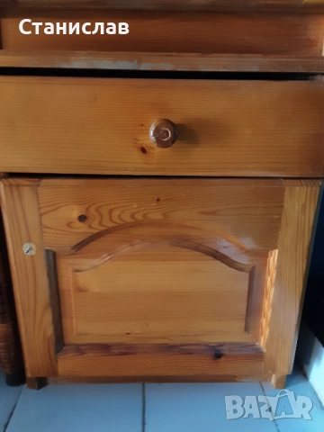 Нощни дървени шкафове, снимка 2 - Шкафове - 53070382