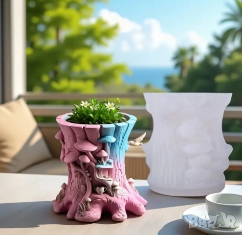 Молд кашпа дънер с гъби, снимка 5 - Форми - 53412597