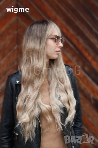 Дълга руса перука на вълни с бретон Бренда, снимка 3 - Аксесоари за коса - 39835653