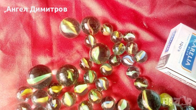 Сто стари сирийски стъклени топчета , снимка 4 - Колекции - 42279071