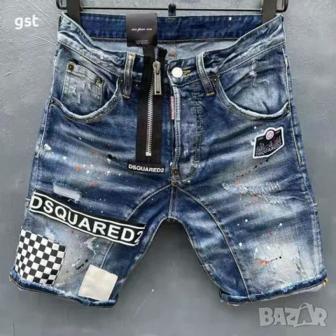 Уникални Дънки👖 DSQ2 мъжки DSquared2 редки къси панталони летни, снимка 1