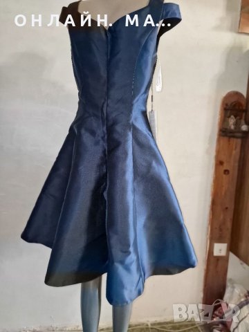 Официална Къса Тъмносиня Коктейлна  рокля  , снимка 5 - Рокли - 40269794