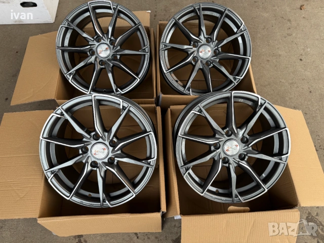 4 бр. нови алуминиеви джанти VOG 16 цола 5x114.3 , централен отвор 67.1 , ET35, 6.5J