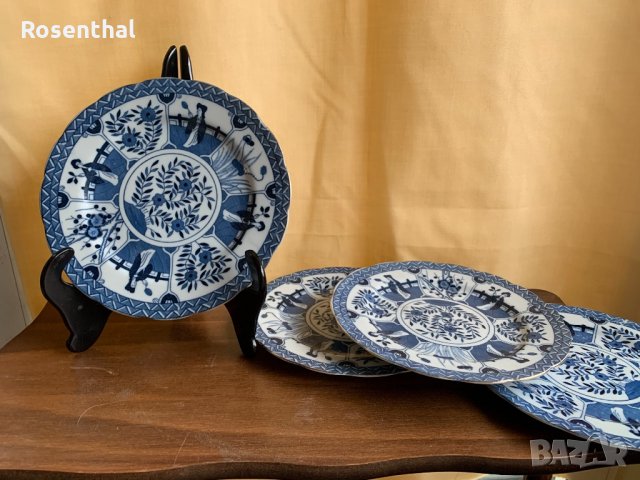 4 броя холандски чинии с източни мотиви, снимка 1 - Чинии - 35920009