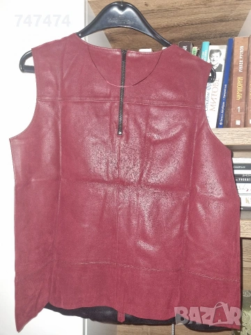 Елек/топ ESPRIT ХЛ,имитация на кожа , снимка 2 - Корсети, бюстиета, топове - 53083192