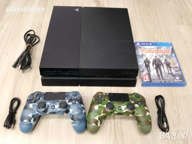 Playstation 4 с два нови контролера камуфлажни, снимка 2 - PlayStation конзоли - 52584970
