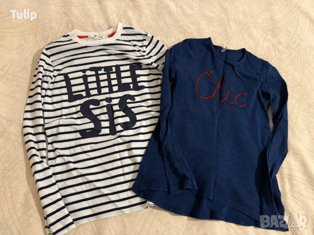 Блузи 8-10 г. размер 140, снимка 2 - Детски Блузи и туники - 52619123