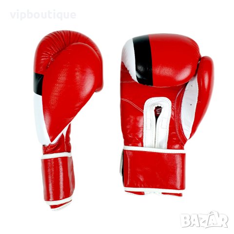 Боксови ръкавици Естествена кожа Warrior Червен, снимка 1 - Бокс - 42003568