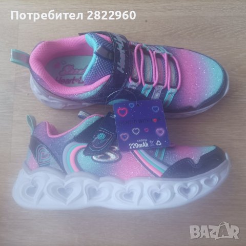 Skechers  светещ механизъм нови оригинални маратонки , снимка 4 - Детски маратонки - 42129330