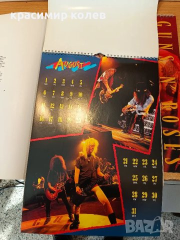 оригинални календари и постери на "GUNS'N'ROSES", снимка 9 - Колекции - 47666189