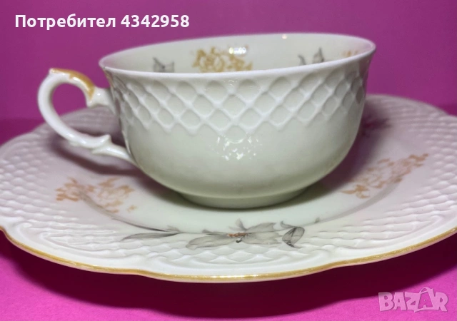 Рядьк винтидж комплект C.T. Tielsch Altwasser (1932-1935 г.) - фин немски порцелан.