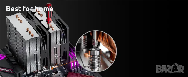 upHere ARGB високоефективен въздушен охладител на процесора, снимка 8 - Други - 49231429