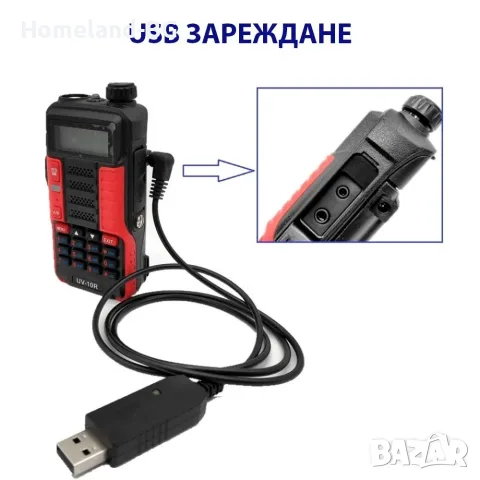 Мощна Радиостанция Baofeng BF UV10R 10W Walkie Talkie VHF UHF Transceiver, снимка 8 - Екипировка - 55837390
