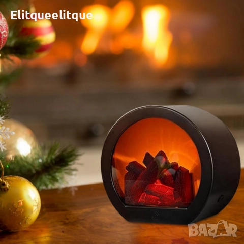 LED декоративна мини камина с имитация на пламък, снимка 5 - Декорация за дома - 52284089