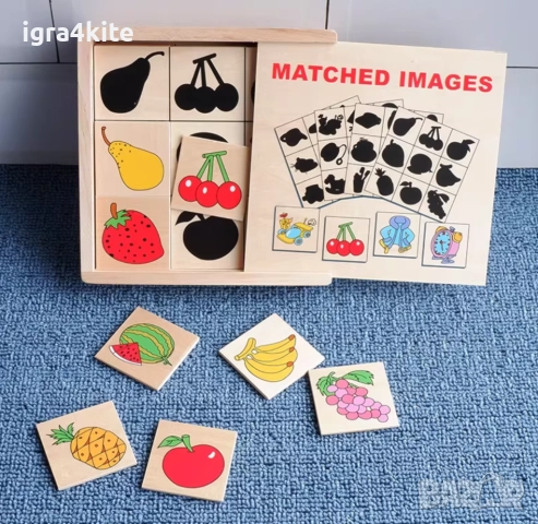 Игра на сенки Стем Монтесори Образователна асоциация и игра за памет, снимка 9 - Образователни игри - 51725740